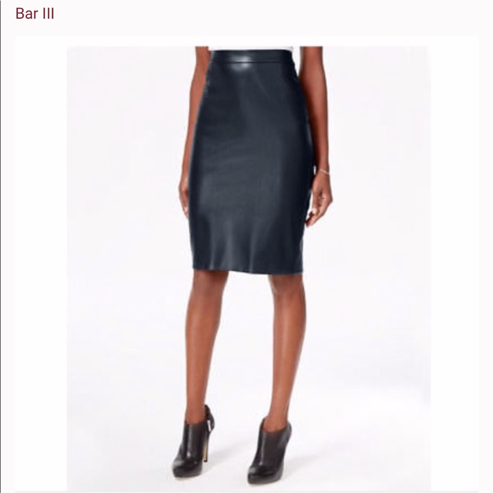 Vegan Leather Skirt! Bar III - Worn once